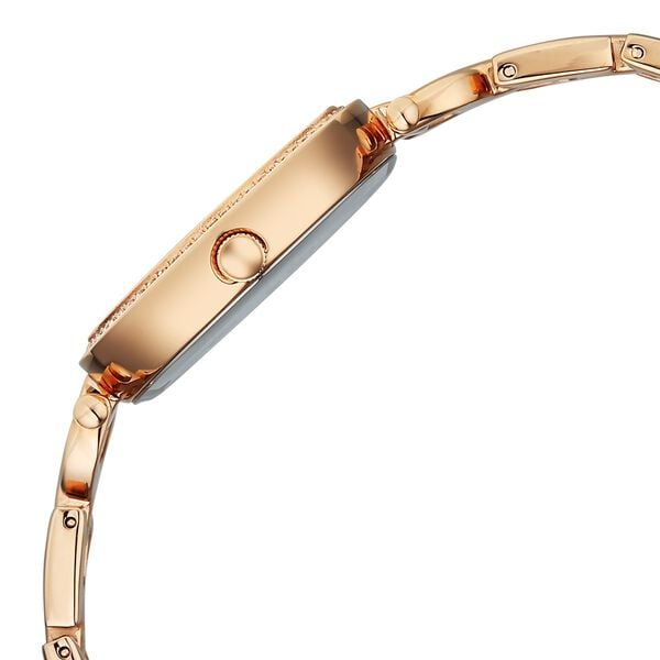 Titan 95345WM01 Quartz Analog Silver Dial Rose Gold Metal Strap Women’s Watch