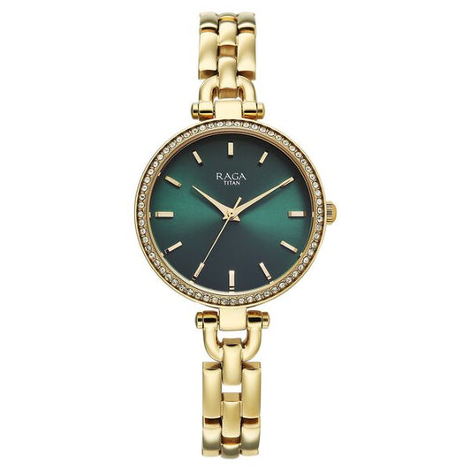 Titan 95345YM01 Raga Showstopper Quartz Analog Watch for Women