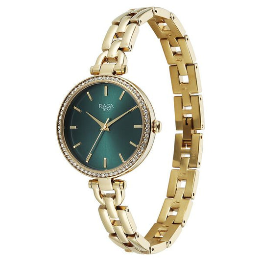 Titan 95345YM01 Raga Showstopper Quartz Analog Watch for Women