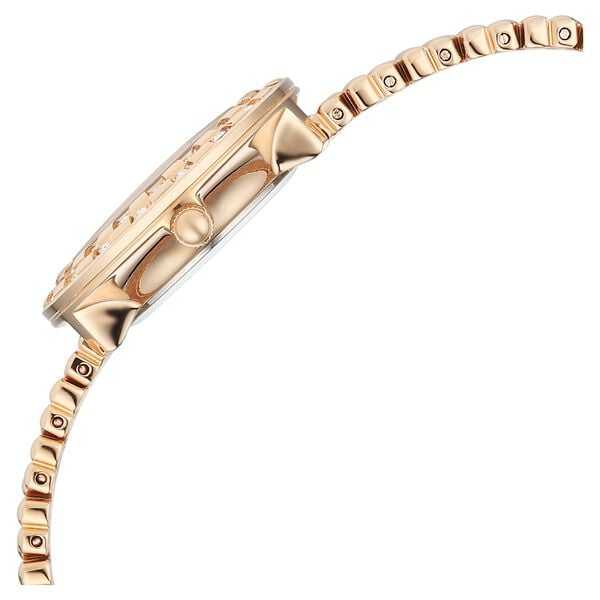 Titan 95350WM01 Quartz Analog Rose Gold Dial Rose Gold Metal Strap Women Watch