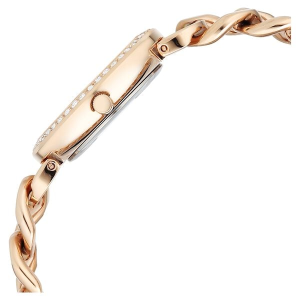 Titan 95361WM01 Women’s Analog Quartz Watch — Silver Dial & Rose Gold Metal Strap