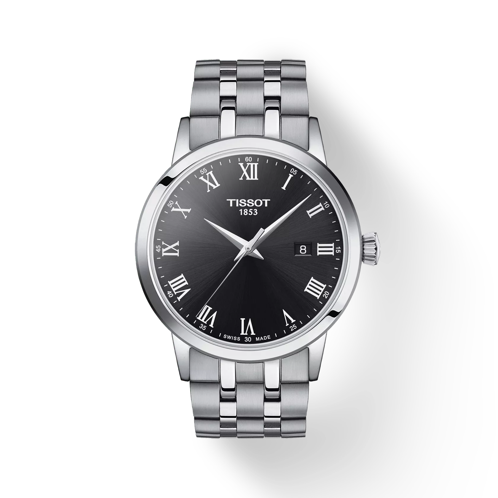 Tissot T1294101105300 Black Dial 42 mm Men’s Swiss Quartz Classic Dream Watch – Stainless Steel Case & Bracelet, Sapphire Crystal