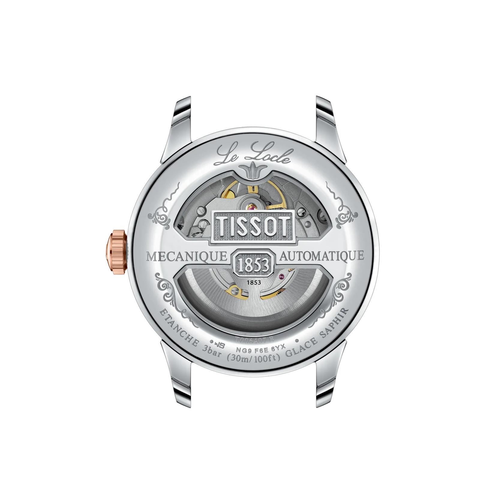 Tissot T0064072209301 Le Locle Powermatic 80 Swiss Automatic Green Dial 39.3 mm Two‑Tone Stainless Steel Case Two‑Tone Stainless Steel Bracelet Male Watch