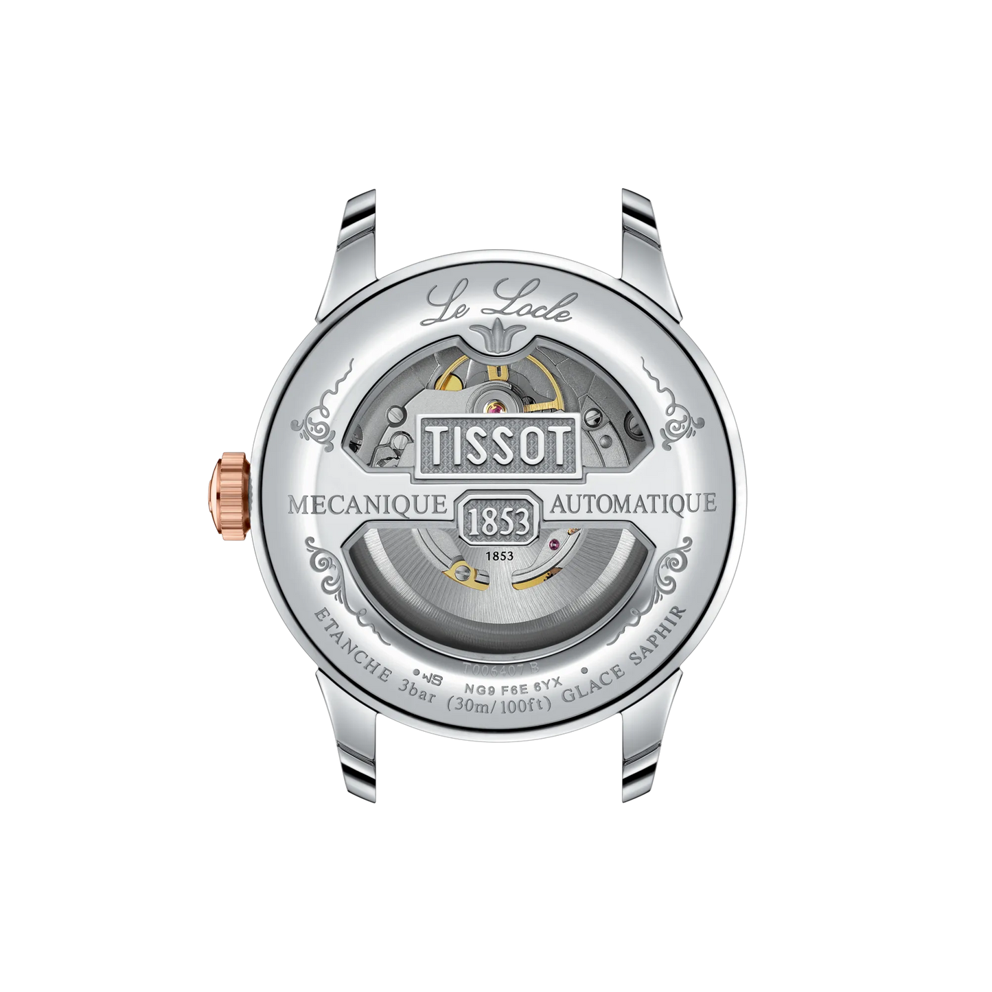 Tissot T0064072209301 Le Locle Powermatic 80 Swiss Automatic Green Dial 39.3 mm Two‑Tone Stainless Steel Case Two‑Tone Stainless Steel Bracelet Male Watch