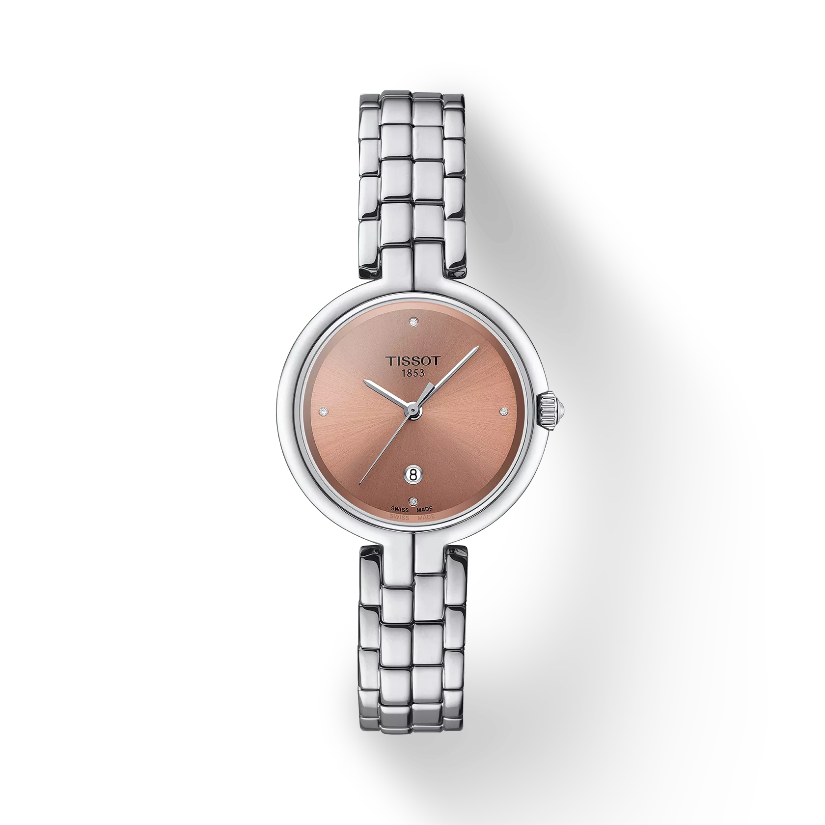 Tissot T0942101133600 Flamingo Women’s Swiss Quartz Analog Pink Dial Stainless Steel Watch