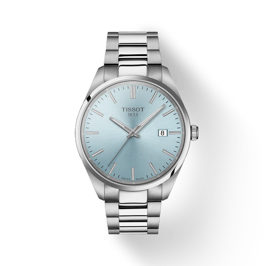 Tissot T1504101135100 PR 100 Men Analog Quartz Ice Blue Dial Watch