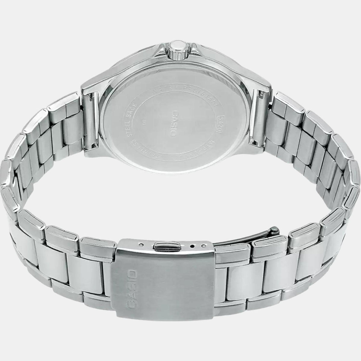 Casio A1174 Enticer Men’s Analog Quartz Watch with White Multi-Function Dial & Stainless Steel Bracelet