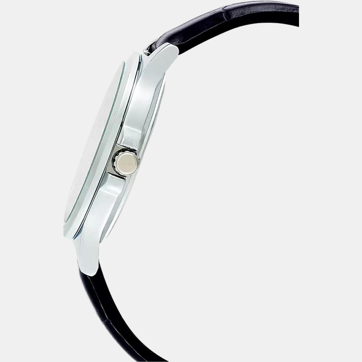 Casio A1176 Enticer Men’s Analog Quartz Watch with Black Dial & Black Leather Strap