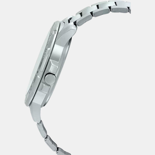 Casio A1362 Enticer Men’s Analog Quartz Watch with Black Dial & Silver Stainless Steel Bracelet