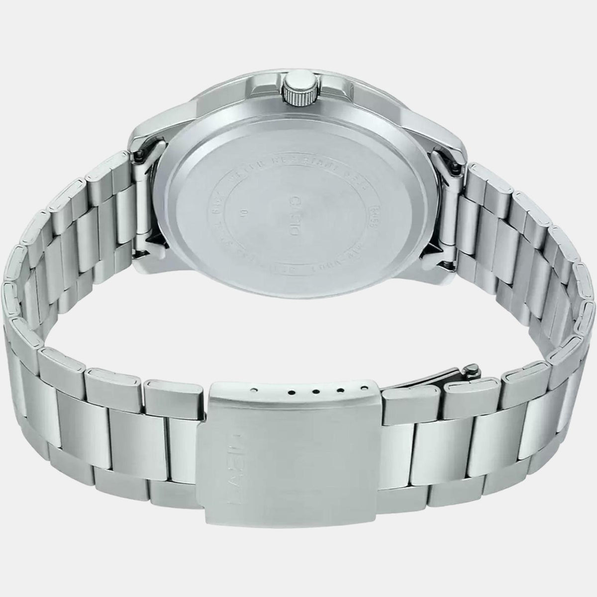 Casio A1362 Enticer Men’s Analog Quartz Watch with Black Dial & Silver Stainless Steel Bracelet