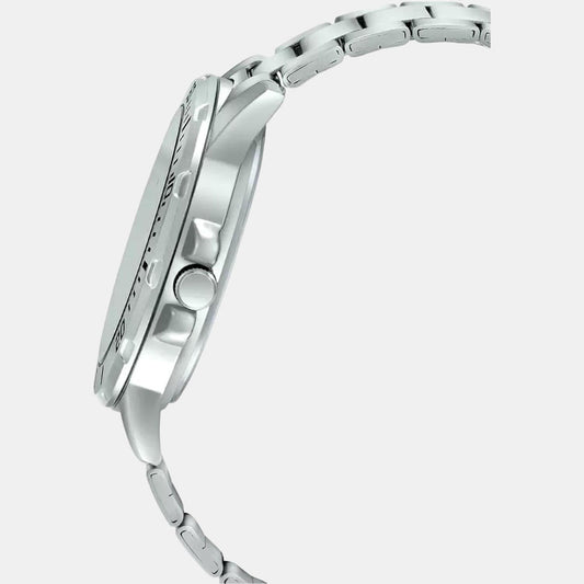 Casio A1364 Enticer Men’s Analog Quartz Watch with Blue Dial & Silver Stainless Steel Bracelet