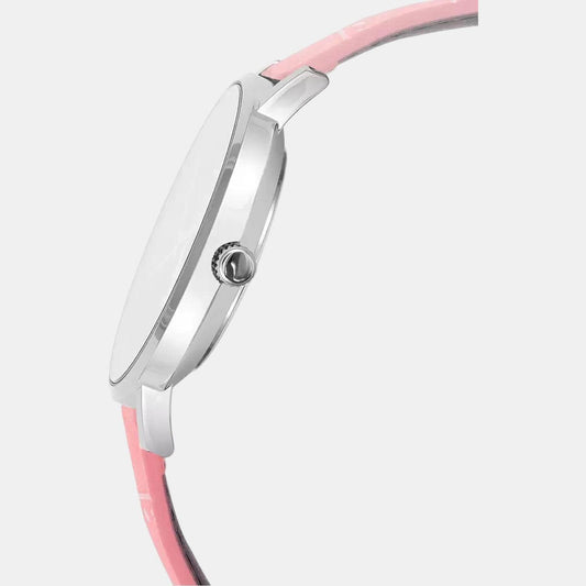 Casio A1630 Enticer Ladies’ Analog Quartz Watch with Rose-Gold Dial & Pink Leather Strap