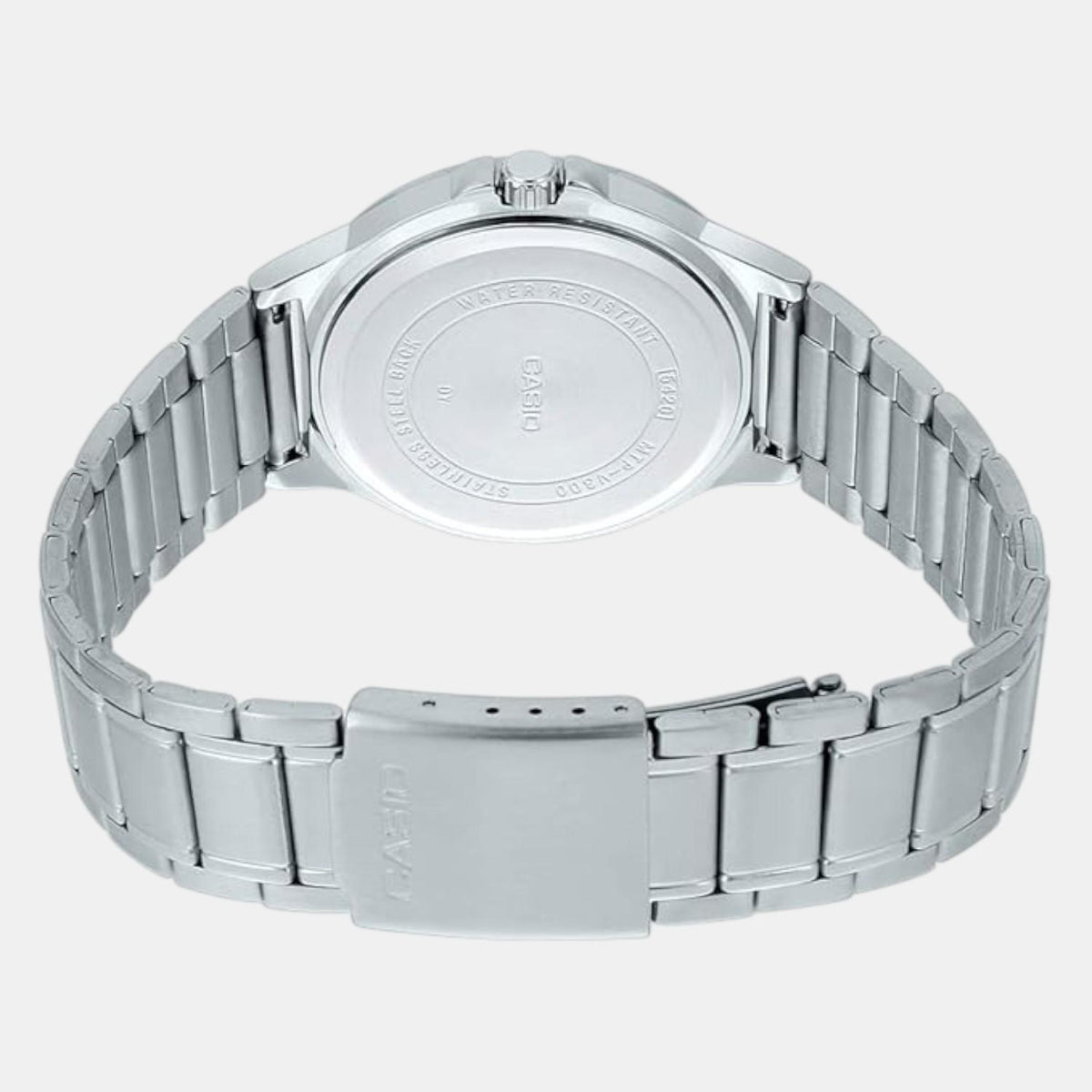 Casio A1683 Enticer Men’s Analog Quartz Watch with Black Dial & Silver Stainless Steel Bracelet