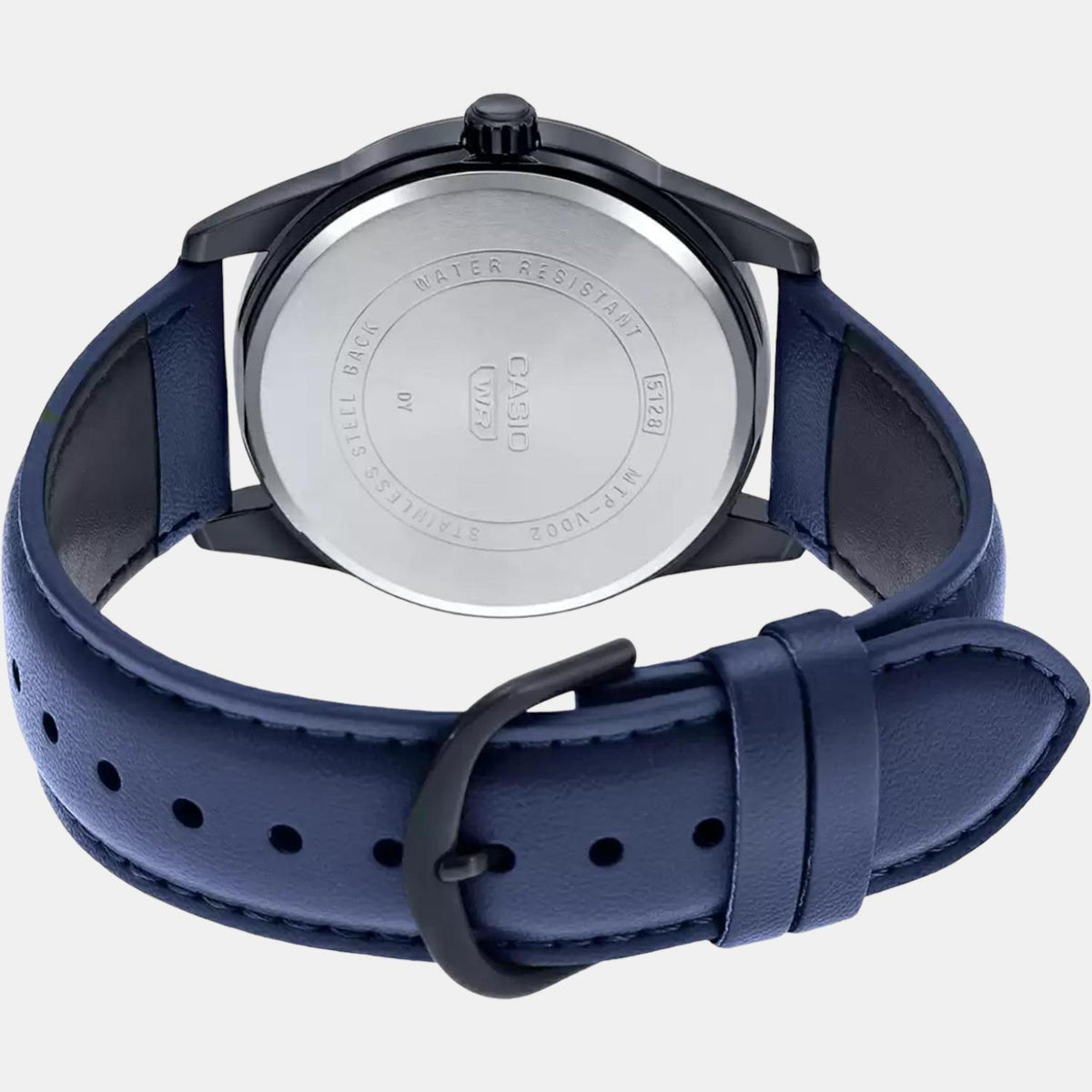 Casio A1944 Enticer Men’s Analog Quartz Watch with Blue Dial & Blue Leather Strap