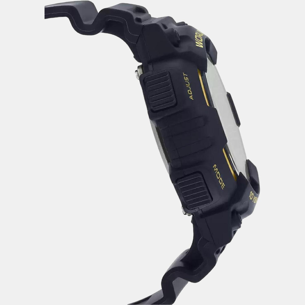 Casio AD206 Men’s Analog-Digital Quartz Watch with Black & Gold Dial, Black Resin Strap