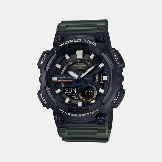 Casio AD223 Analog-Digital Quartz Men’s Youth Series Watch (Model AEQ-110W-3AVDF)