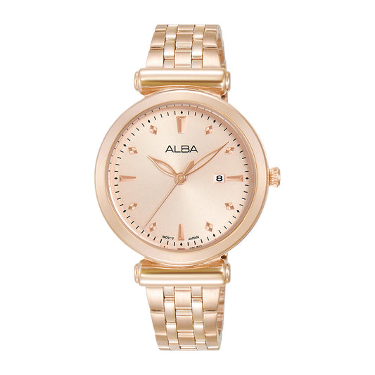 Alba AH7CP4X1 Rose Gold Stainless Steel QuartzvWomen Watch
