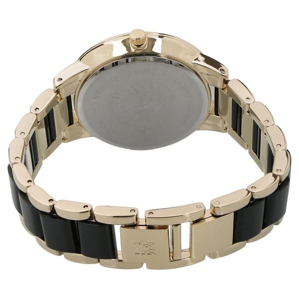 Anne Klein NEAK1412BKGB Women’s Analog Watch with Black Dial & Two-Tone Ceramic Strap