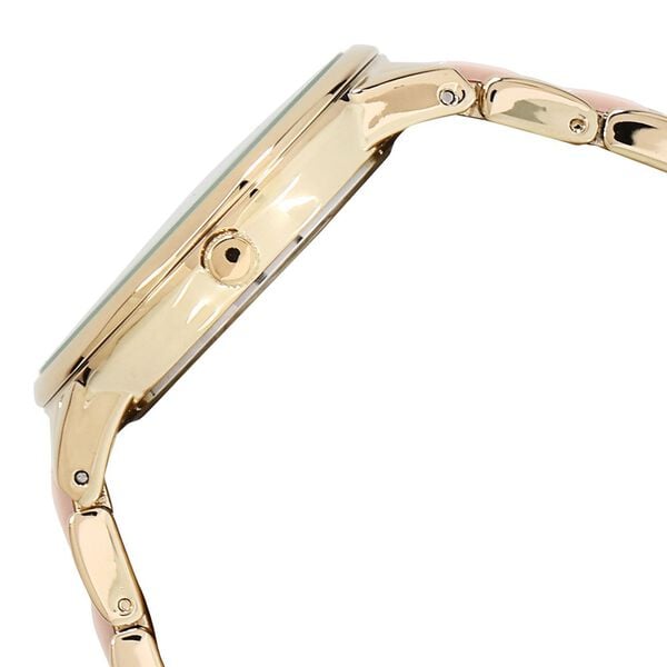 Anne Klein NDAK1412BMGB Quartz Analog Beige Dial Two-Tone Bimetal Ladies Watch