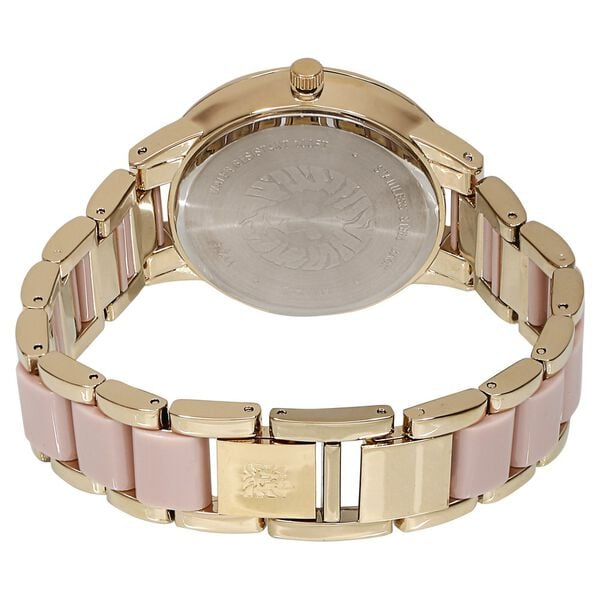 Anne Klein NDAK1412BMGM Women’s Analog Watch with Beige Dial and Stainless-Steel Strap