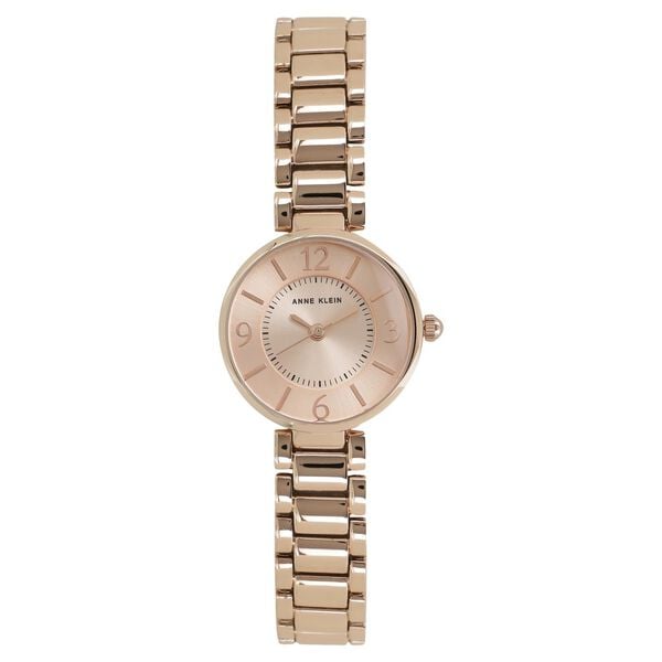 Anne Klein AK1870RGRG Analog Quartz Ladies’ Watch with Rose-Gold Dial & Rose-Gold Stainless Steel Strap