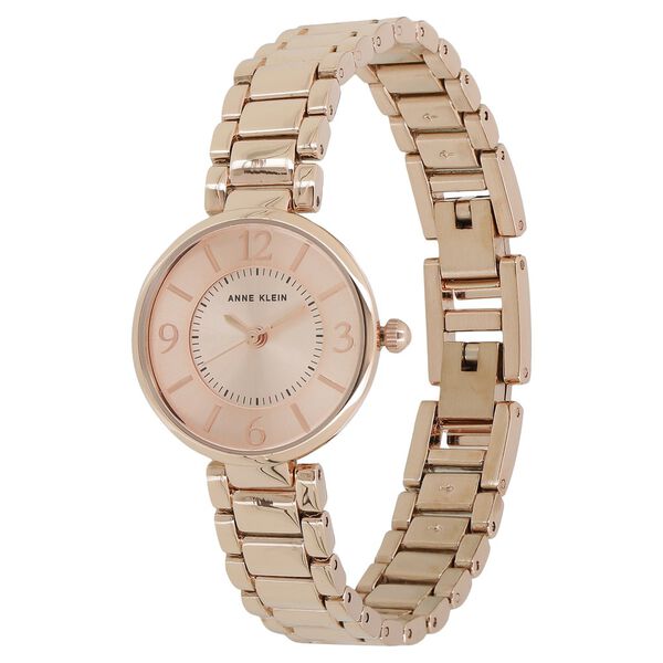 Anne Klein AK1870RGRG Analog Quartz Ladies’ Watch with Rose-Gold Dial & Rose-Gold Stainless Steel Strap