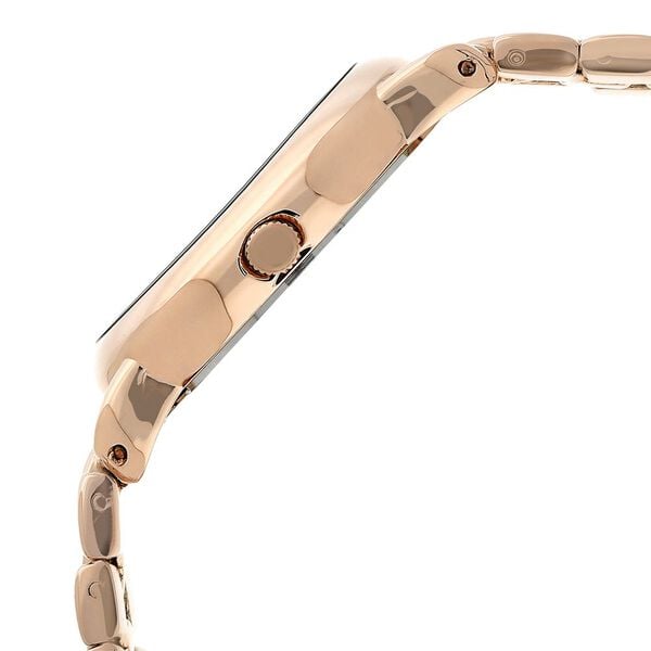 Anne Klein AK2794RGRG Analog Quartz Ladies’ Watch with Rose-Gold Dial & Rose-Gold Metal Bracelet