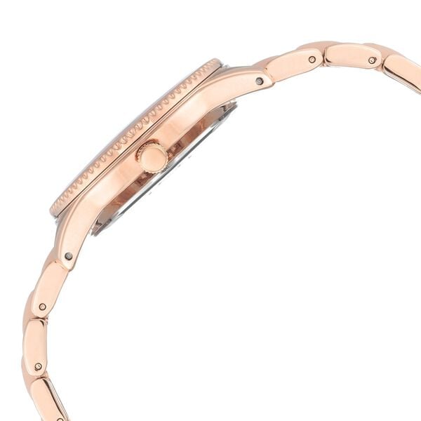 Anne Klein NTAK3214LPRG Analog Quartz Ladies’ Watch with Pink Dial & Pink Metal Bracelet