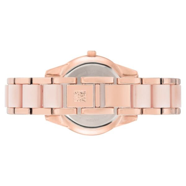 Anne Klein NTAK3214LPRG Analog Quartz Ladies’ Watch with Pink Dial & Pink Metal Bracelet
