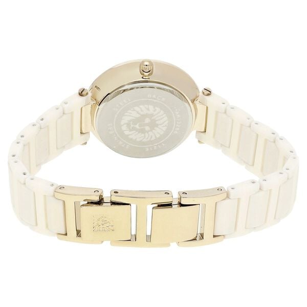 Anne Klein NEAK3266LPRG Analog Quartz Ladies’ Watch with Pink Dial & Pink Ceramic Strap
