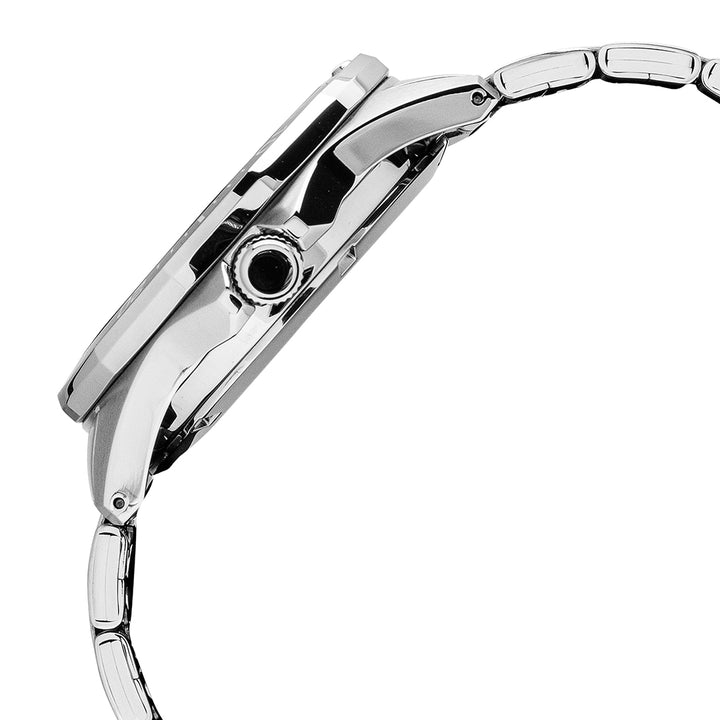Alba AL4541X1 Men’s Automatic Watch with Blue-Black Gradation Dial & Silver Stainless-Steel Strap