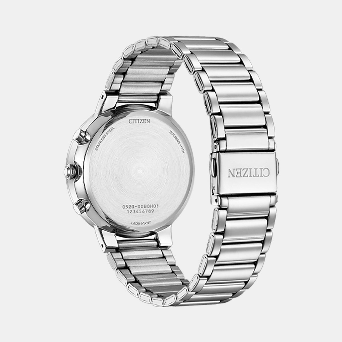 Citizen AN8220-52X Analog Quartz Men’s Chronograph Watch | Green Dial | Silver Stainless Steel Bracelet | 42 mm | 50 m Water Resistant