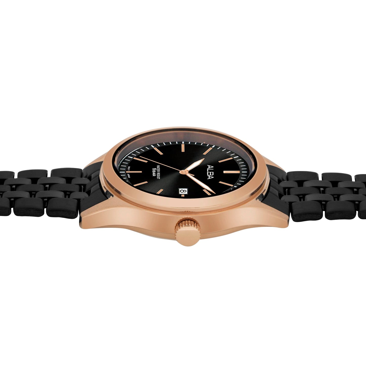 Alba Men’s AS9S04X1 Onyx Black Stainless Steel Quartz Watch
