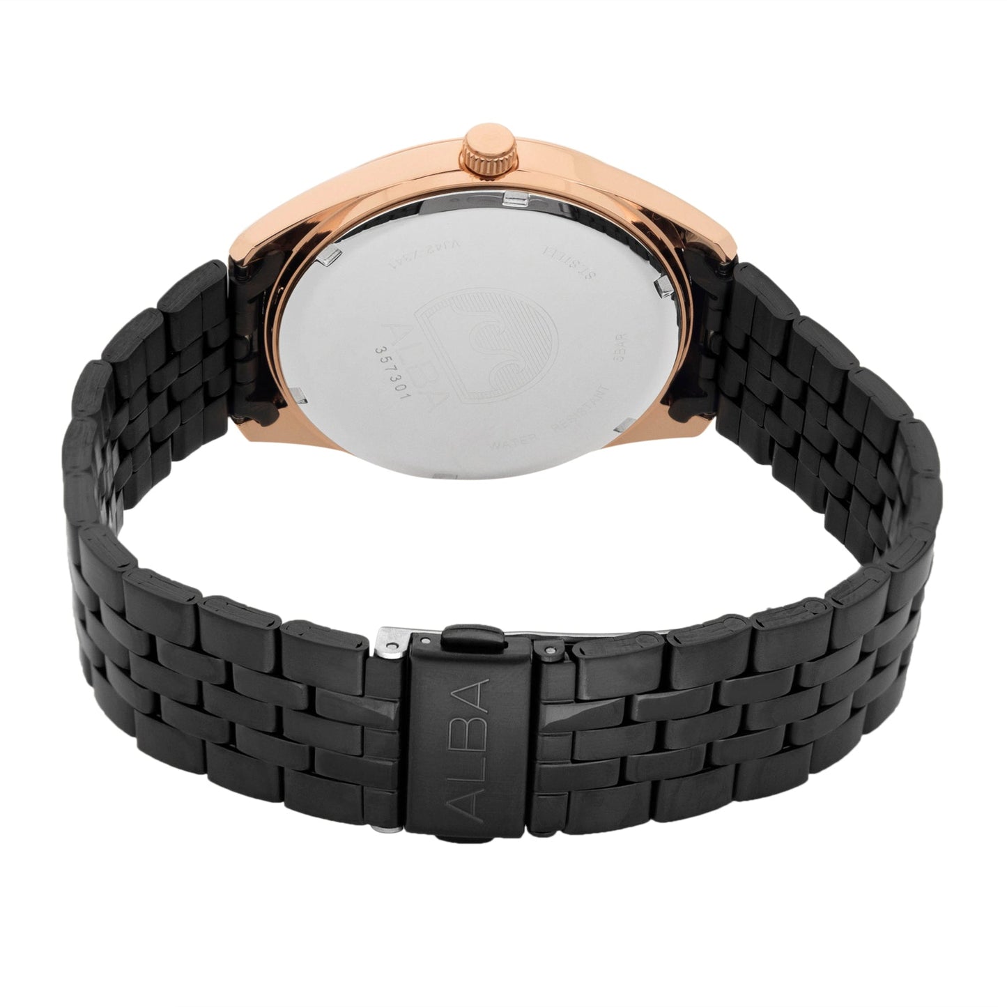 Alba Men’s AS9S04X1 Onyx Black Stainless Steel Quartz Watch