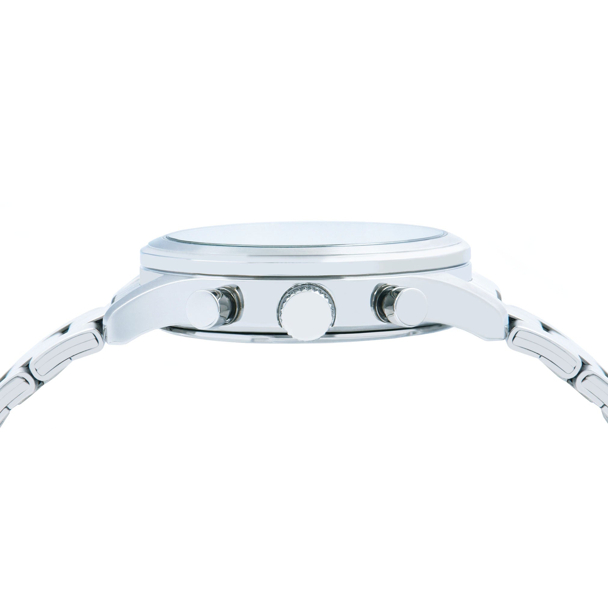 Alba AT3K49X1 Men’s Prestige Chronograph Watch with Green Dial & Silver Stainless-Steel strap