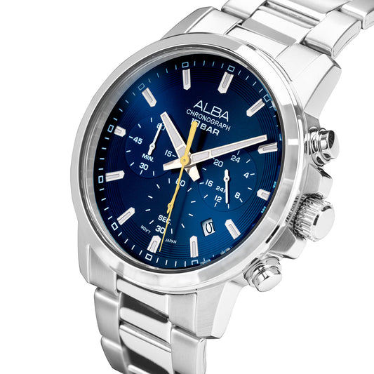 Alba AT3J55X1  Blue dial Chronograph Men's Watch