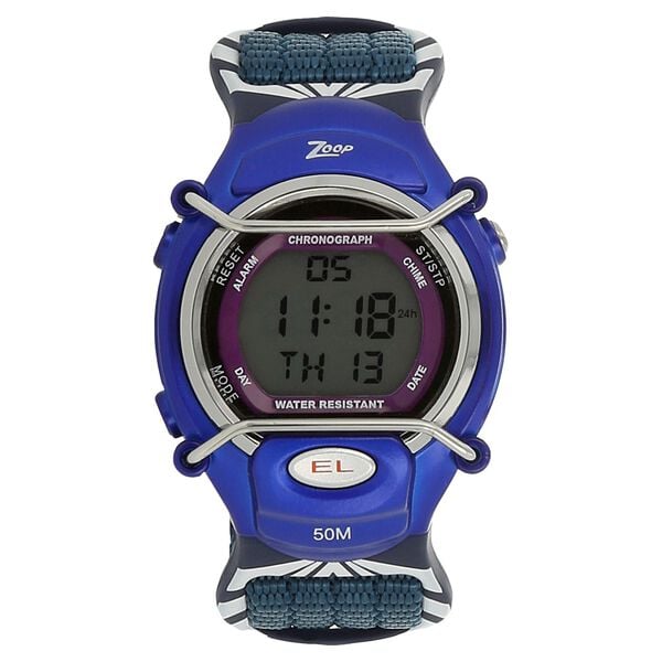 Zoop NRC3001PV02 Unisex Digital Casual Edition Kids Watch with Blue Strap