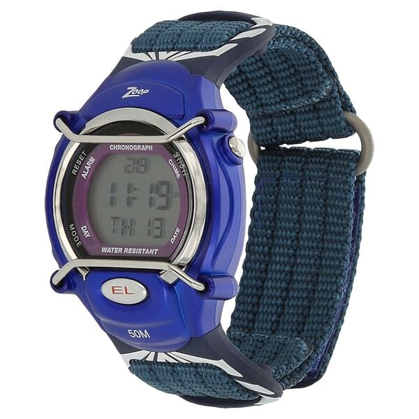 Zoop NRC3001PV02 Unisex Digital Casual Edition Kids Watch with Blue Strap