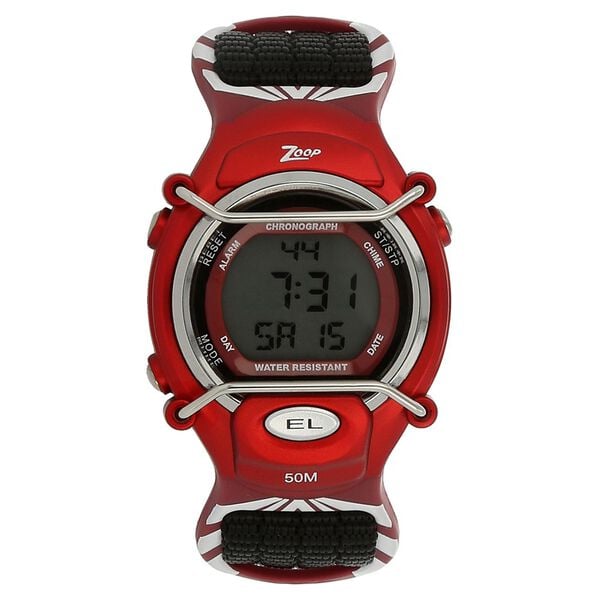 Zoop NTC3001PV03 Kids Digital Quartz Watch with Black Nylon Strap by Titan
