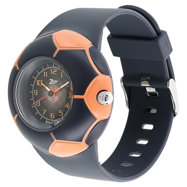 Zoop NPC3008PP02 Analog Quartz Kids’ Watch with Multicoloured Dial and Black PU Strap