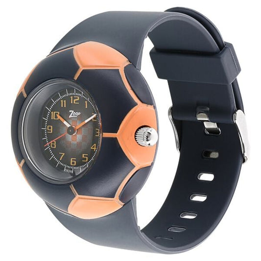 Zoop NPC3008PP02 Analog Quartz Kids’ Watch with Multicoloured Dial and Black PU Strap