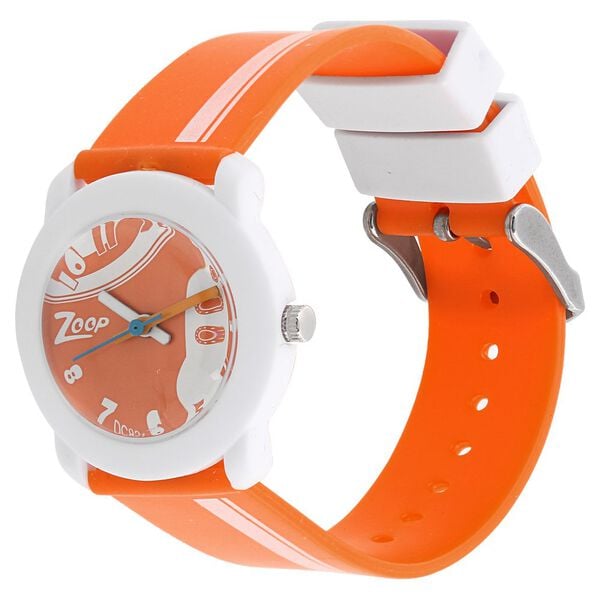 Zoop NSC3025PP29 Kids Analog Quartz Orange Dial Orange Strap Watch by Titan