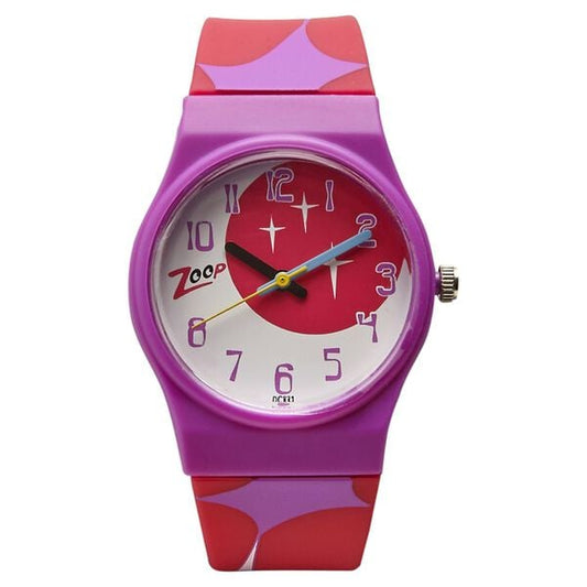 Zoop NTC3028PP08 Kids Analog Quartz Pink Dial Multicoloured Strap Watch by Titan