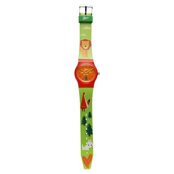 Zoop C3028PP12W Watch Kids Analog Quartz Orange Dial Multicoloured Strap Watch