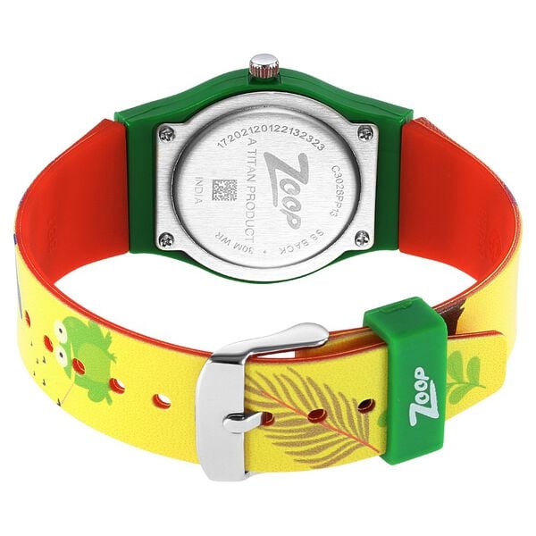 Zoop C3028PP13W Kids Analog Quartz White Dial Multicoloured Strap Watch