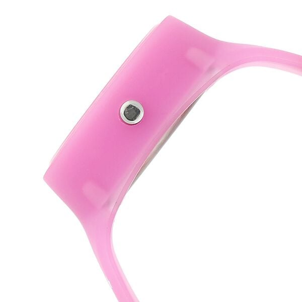 Zoop C3029PP11W Glow in the Dark Quartz Analog Blue Dial Pink Plastic Strap Kids Watch