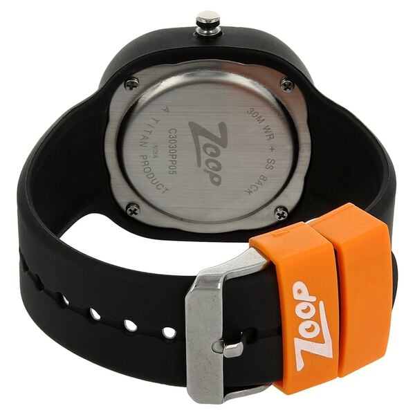 Zoop NRC3030PP05W Analog Quartz Kids’ Watch with Brown Dial and Black PU Strap