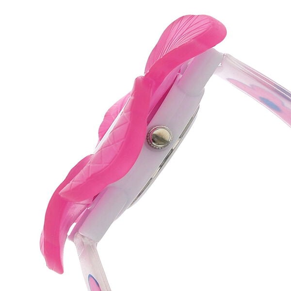 Zoop NRC4006PP02 Analog Quartz Kids’ Watch with White Dial and Pink PU Strap