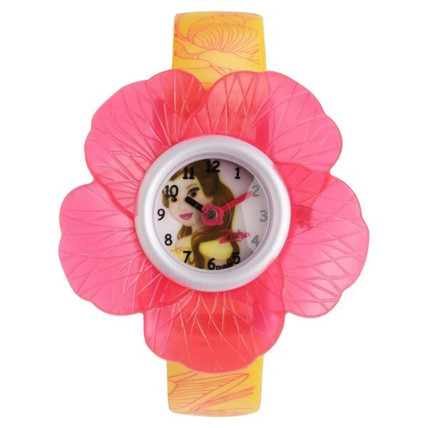 Zoop C4006PP05 Disney Princess Quartz Analog White Dial Multicolour Plastic Strap Kids Watch