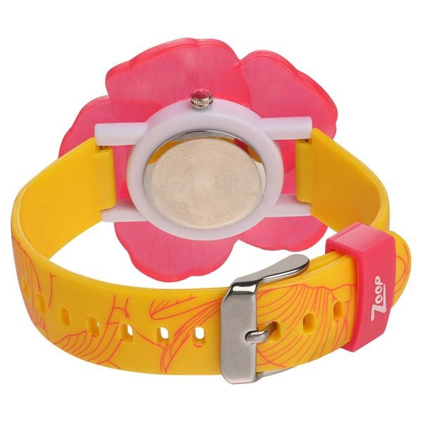 Zoop C4006PP05 Disney Princess Quartz Analog White Dial Multicolour Plastic Strap Kids Watch